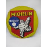 A Michelin "Roadster" hardboard advertising garage sign - height 62cm