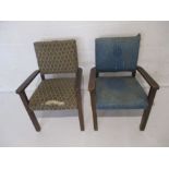 Two childs chairs, marked 'Ex Service and Disabled Men, British Legion'.