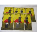 A collection of seven D'Oyly Carte for the Opera Company posters by David Allen & Sons Ltd - some