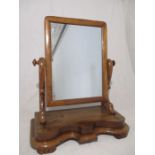 A Victorian mahogany dressing table mirror