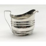 A hallmarked silver cream jug, London 1834, weight 106g