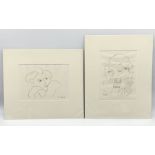 Two Henri Matisse prints showing female figures 25 x 16.5cm and 23.5cm x 16.5cm
