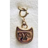 A Clogau Welsh gold charm in box - gold weight 1g