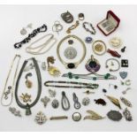 A collection of costume jewellery etc.