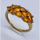 A 9ct gold dress ring