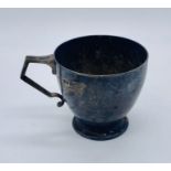 A hallmarked silver Christening cup, weight 94g