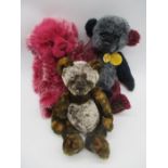A collection of three Charlie Bears including Ludo, Tick Tock (both with bells) and Raspbeary Trifle