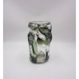 A Whitefriars knobbly glass vase.