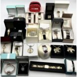 A collection of various boxed fashion watches including Bespoke Time, Four Seasons etc.