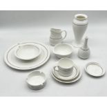 A small collection of Wedgwood Oriana dinner ware etc including vases, jug, ashtray etc