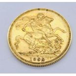 A Victorian Melbourne mint full sovereign dated 1899