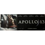 A large Apollo 13 film banner starring Tom Hanks 310cm x 118cm