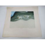 A limited edition unframed aquatint "Seatown" by John Brunsden 118/1150 signed and dated '76- from