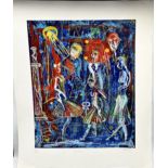 "The Fairies" by Martin Fuller signed, titled and numbered print 92/100 - unframed 71cm x 47cm