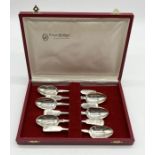 A set of 6 hallmarked silver tea spoons, Exeter 1877, Josiah Williams & Co. total weight 162.4g