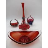 A collection of Art Glass including Murano etc.