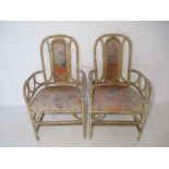 Two Angraves Invincible cane chairs