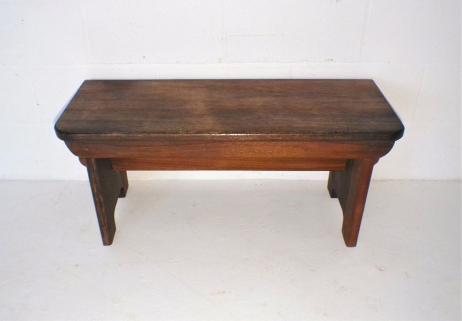 A small wooden bench, length 96cm, height 43cm.