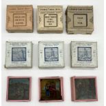 A collection of Magic Lantern picture slides including Cinderella, Tale of a Tub, Where There's a