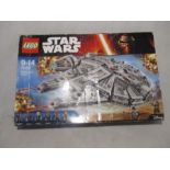 A boxed Lego Star Wars Millennium Falcon (No 75105 - contents unchecked)
