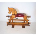 A child's rocking horse.