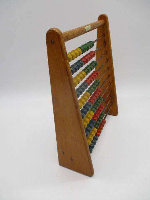 A vintage wooden Kiddicraft abacus - height 31cm - Image 2 of 5