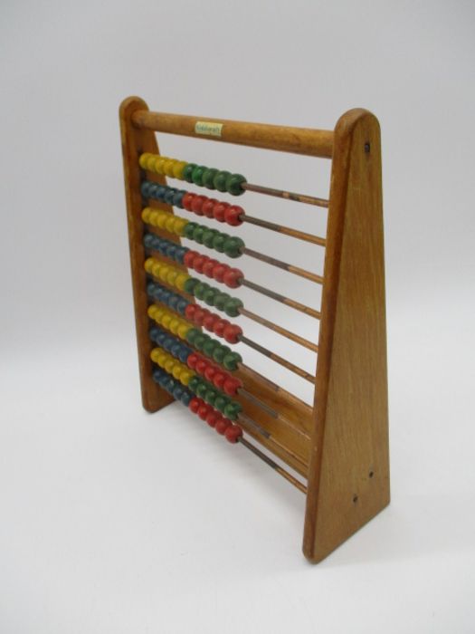 A vintage wooden Kiddicraft abacus - height 31cm - Image 3 of 5