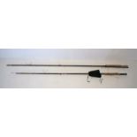 Two fishing rods, comprising of an Abu Garcia 10ft carbon fibre fly rod (line weight 7/8), along