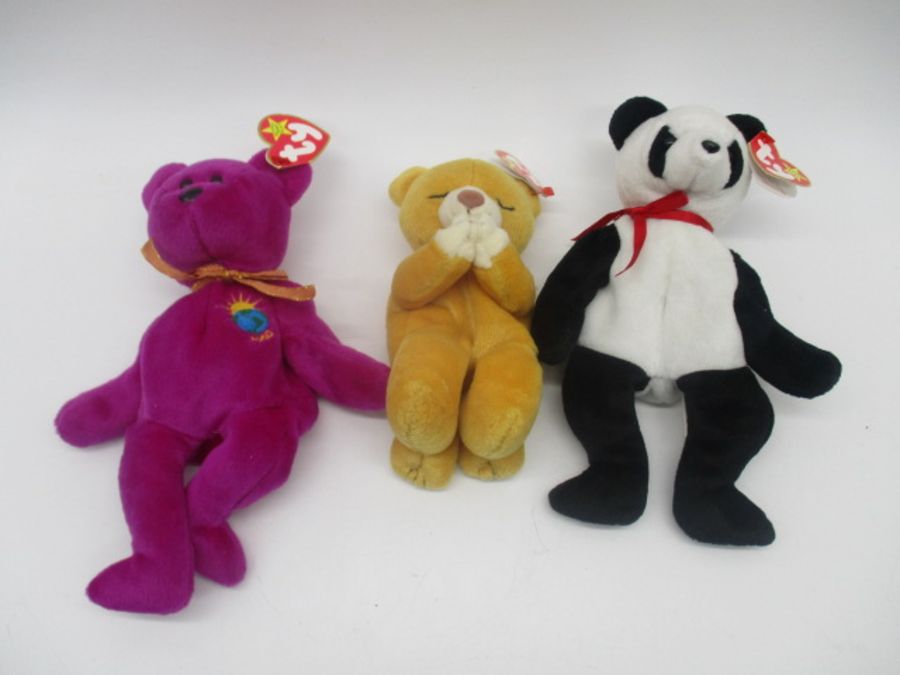 A collection of mainly Ty Beanies soft toys, along with "Duke" Andrex puppy toy with original box - Image 3 of 7