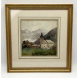 William James Muller (1812 - 1845 Bristol School) Alpine Scene, framed and signed watercolour - 20.