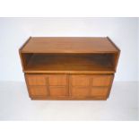 A mid-century 'Nathan Furniture' sideboard with two doors, length 102cm, height 75cm.