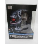 A boxed Terminator Salvation Limited T-600 Skull Edition Blu Ray DVD.