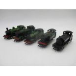 A collection of five unboxed Hornby OO gauge Shunter locomotives including a GNR (1247), Great