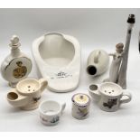 A collection of china including Wade, Limoges, decanter etc.