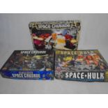 An original MB Games "Space Crusade The Ultimate Encounter" board game, along with two Games