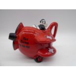 A Carlton Ware "Red Baron" tea pot- repair to spout