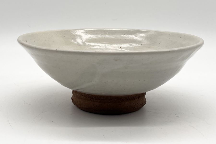 William Staite Murray (1881-1962) Stoneware glazed conical bowl with impressed mark to base and