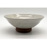 William Staite Murray (1881-1962) Stoneware glazed conical bowl with impressed mark to base and