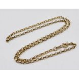 A 9ct gold chain, weight 4.2g