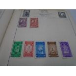 An album of worldwide stamps