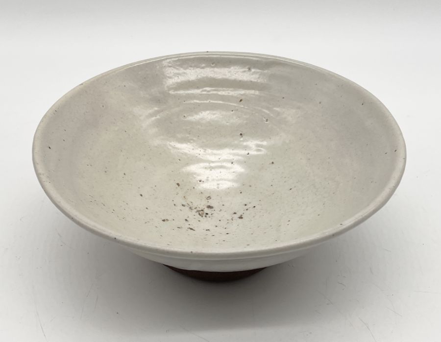 William Staite Murray (1881-1962) Stoneware glazed conical bowl with impressed mark to base and - Image 2 of 4