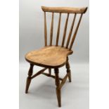 A child's elm stick back chair - height 63cm