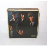 Fourteen 12" vinyl records comprising of The Rolling Stones No. 2 with unboxed Decca logo on red