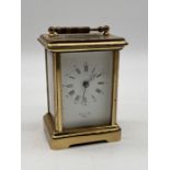 A Bernard Freres brass carriage clock - hinge to door A/F