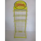 A Colman's metal shop display unit - Colman's sign is made of card