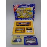 A boxed Corgi special edition Weetabix Collection, along with two boxed die-cast vehicles