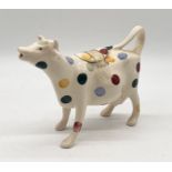 An Emma Bridgewater ceramic Cow Creamer with polka dot design, stands approx 14cm