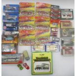 A collection of boxed die cast including Matchbox, Corgi, Lledo, Shell V Power supercars,