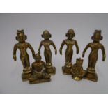 Five small bronze figures of Eastern Deities along with one other