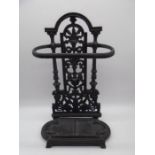 A cast iron Victorian style stick stand